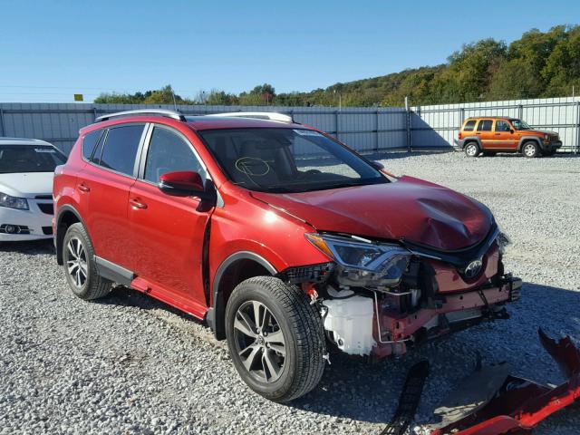 JTMWFREV6HJ132333 - 2017 TOYOTA RAV4 XLE RED photo 1