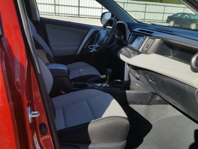 JTMWFREV6HJ132333 - 2017 TOYOTA RAV4 XLE RED photo 5