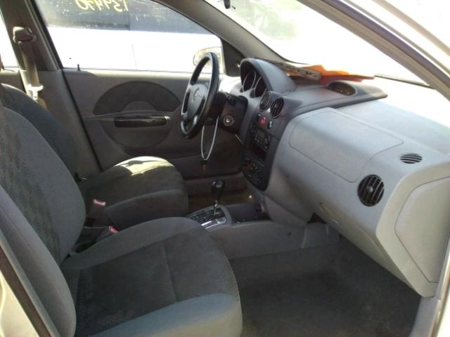 KL1TD62655B462269 - 2005 CHEVROLET AVEO BASE Күміс фото 5