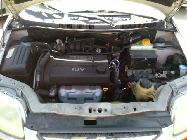 KL1TD62655B462269 - 2005 CHEVROLET AVEO BASE Күміс фото 7