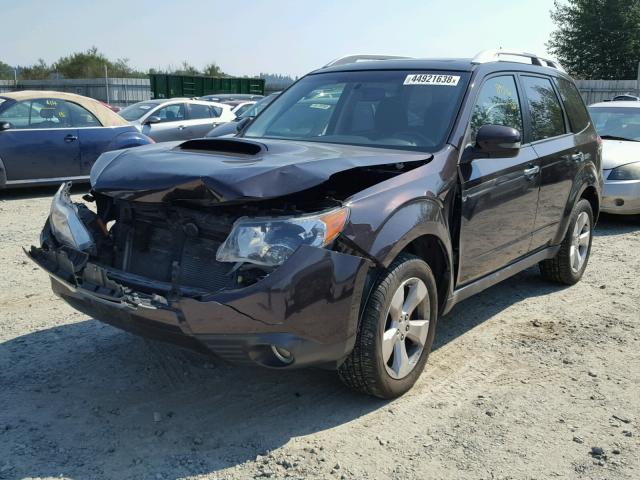 JF2SHGGC5DH406603 - 2013 SUBARU FORESTER T BURGUNDY photo 2