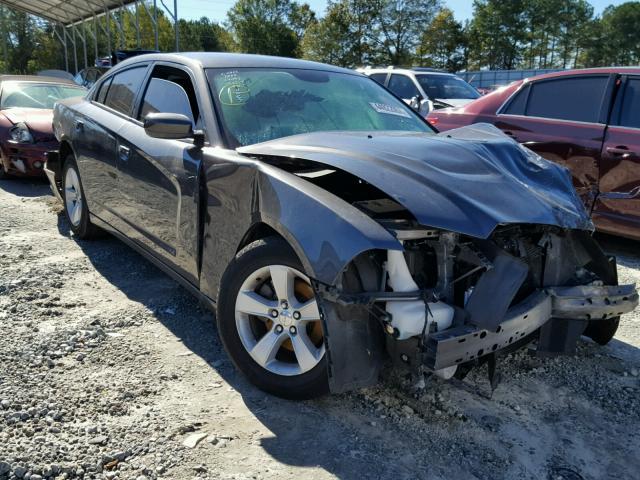 2C3CDXBGXDH680922 - 2013 DODGE CHARGER SE GRAY photo 1