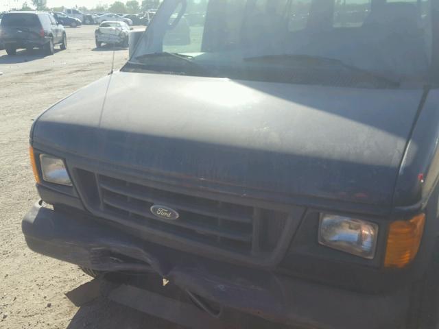 1FTNE24283HB25719 - 2003 FORD ECONOLINE BLUE photo 7