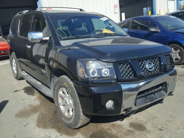 5N1AA08B06N740887 - 2006 NISSAN ARMADA BLACK photo 1