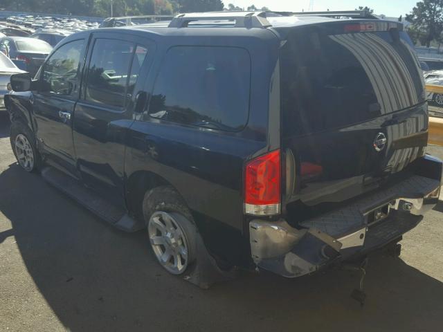 5N1AA08B06N740887 - 2006 NISSAN ARMADA BLACK photo 3