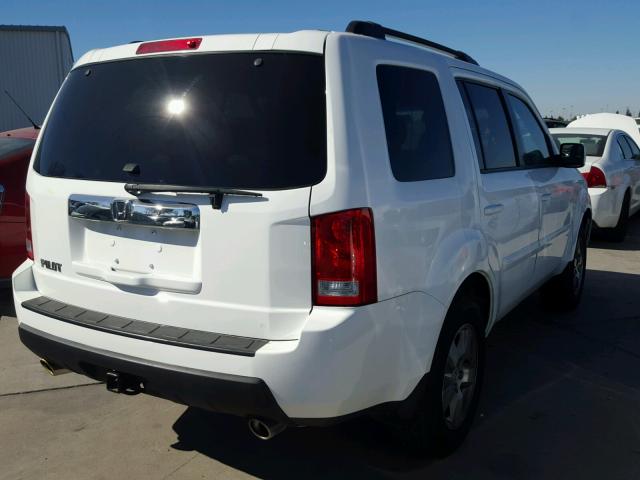 5FNYF3H49BB028846 - 2011 HONDA PILOT WHITE photo 4