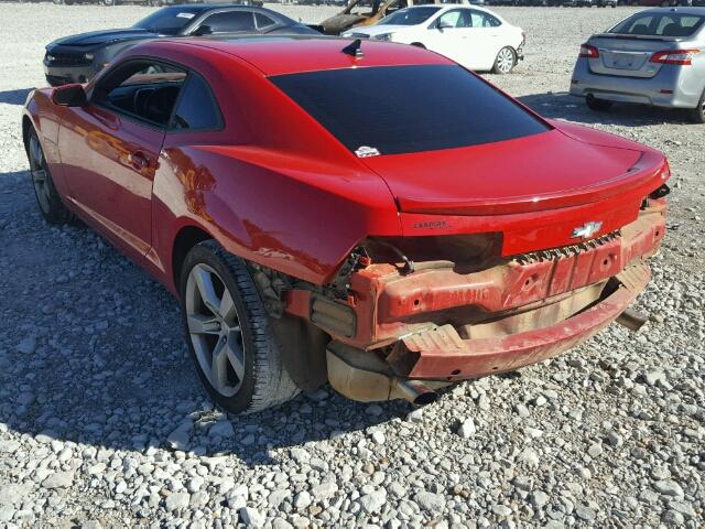 2G1FC1EV4A9148163 - 2010 CHEVROLET CAMARO RED photo 3