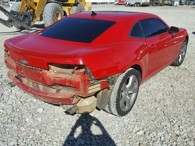 2G1FC1EV4A9148163 - 2010 CHEVROLET CAMARO RED photo 4