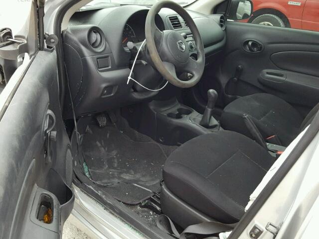 3N1CN7AP2EL836568 - 2014 NISSAN VERSA S/S SILVER photo 9