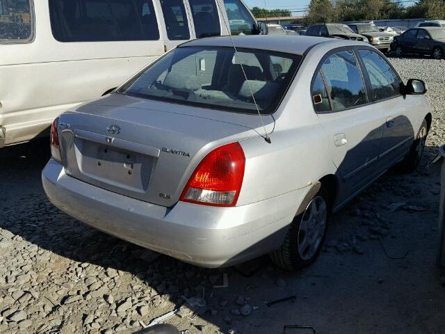 KMHDN45D91U131973 - 2001 HYUNDAI ELANTRA SILVER photo 4