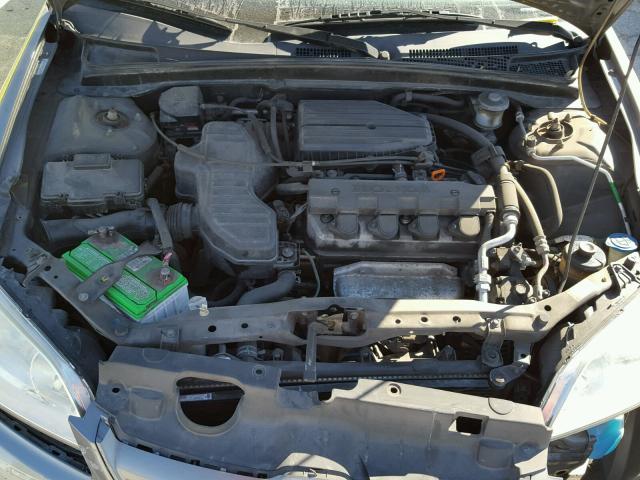 2HGES16635H599644 - 2005 HONDA CIVIC LX WHITE photo 7