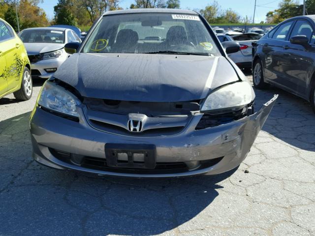 2HGES16635H599644 - 2005 HONDA CIVIC LX WHITE photo 9