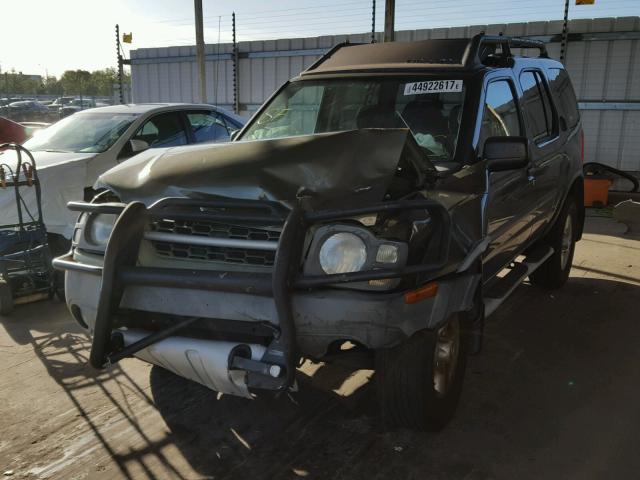 5N1ED28Y13C646498 - 2003 NISSAN XTERRA XE GREEN photo 2