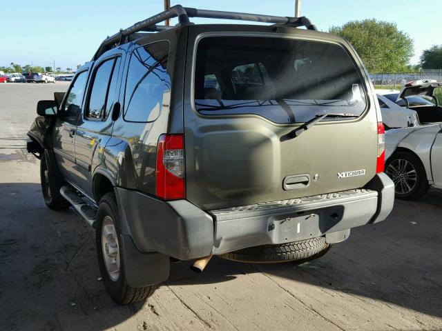 5N1ED28Y13C646498 - 2003 NISSAN XTERRA XE GREEN photo 3