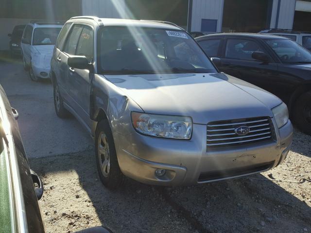 JF1SG63666H754124 - 2006 SUBARU FORESTER 2 SILVER photo 1