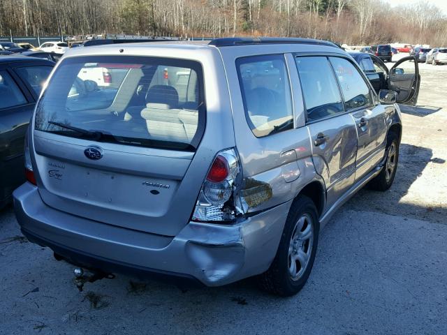 JF1SG63666H754124 - 2006 SUBARU FORESTER 2 SILVER photo 4