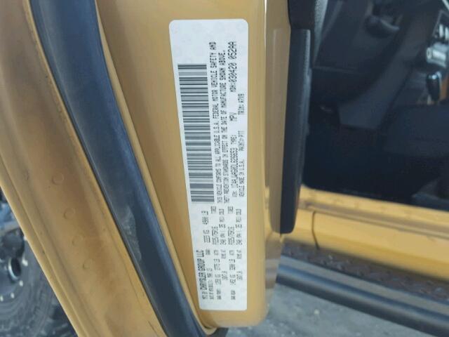 1C4AJWAG0DL626653 - 2013 JEEP WRANGLER S CREAM photo 10