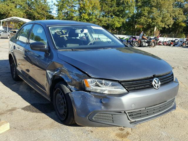 3VW2K7AJ1BM073152 - 2011 VOLKSWAGEN JETTA BASE GRAY photo 1