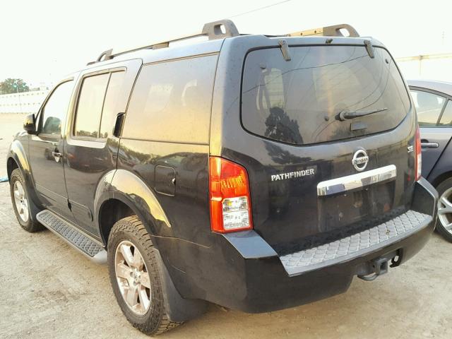 5N1AR18B48C606963 - 2008 NISSAN PATHFINDER BLACK photo 3