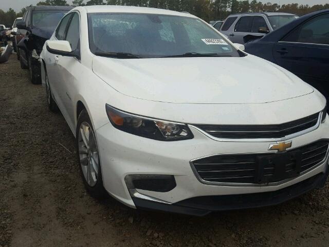 1G1ZE5STXGF297856 - 2016 CHEVROLET MALIBU LT WHITE photo 1