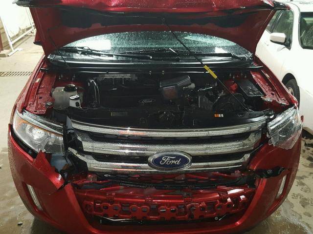 2FMDK4KCXBBA34471 - 2011 FORD EDGE LIMIT RED photo 7