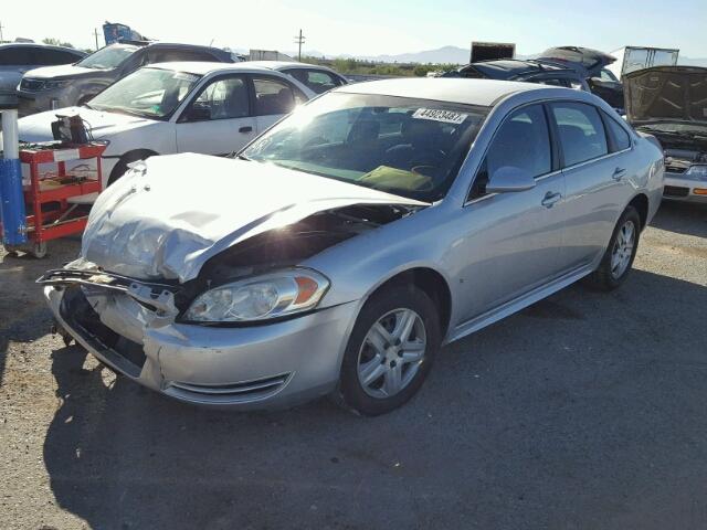 2G1WB57N991162805 - 2009 CHEVROLET IMPALA LS SILVER photo 2