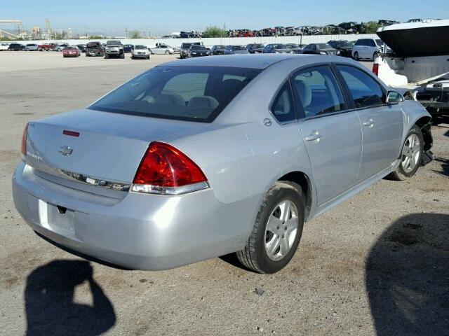 2G1WB57N991162805 - 2009 CHEVROLET IMPALA LS SILVER photo 4