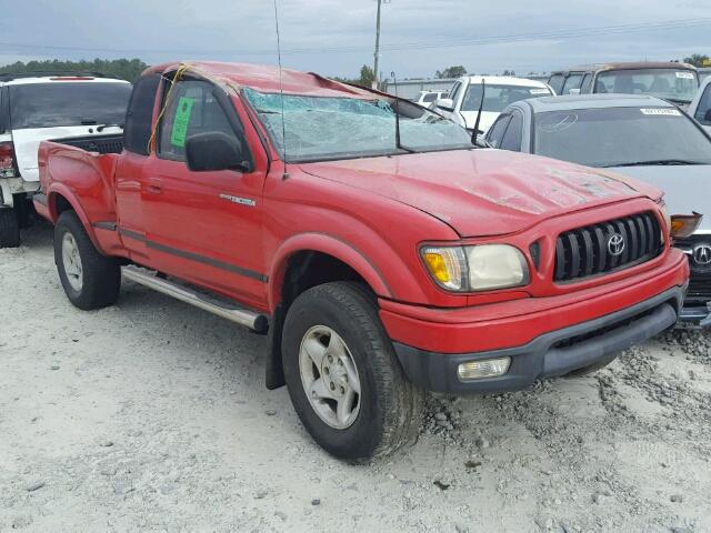 5TEWM72N61Z738578 - 2001 TOYOTA TACOMA RED photo 1