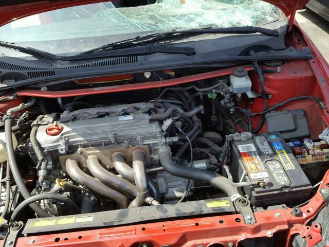 JTKDE177050048965 - 2005 TOYOTA SCION TC RED photo 7