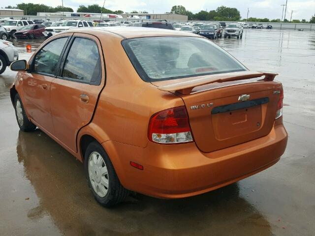 KL1TD52615B408834 - 2005 CHEVROLET AVEO BASE Қызғылт сары фото 3