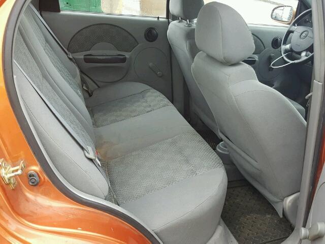 KL1TD52615B408834 - 2005 CHEVROLET AVEO BASE Қызғылт сары фото 6