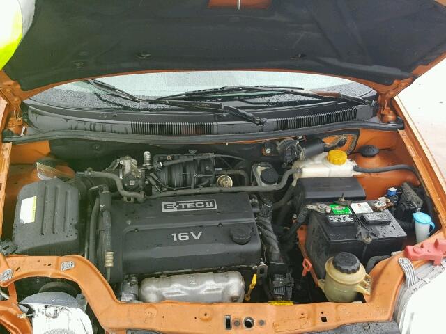 KL1TD52615B408834 - 2005 CHEVROLET AVEO BASE Қызғылт сары фото 7