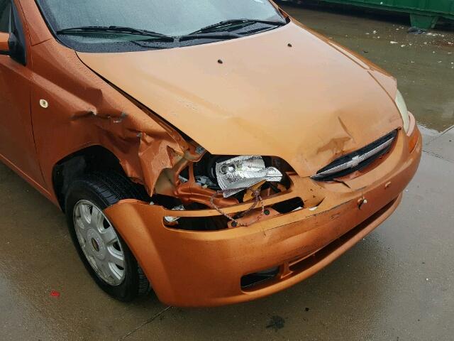 KL1TD52615B408834 - 2005 CHEVROLET AVEO BASE Қызғылт сары фото 9