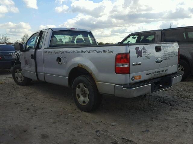 1FTRF12W67NA43638 - 2007 FORD F150 SILVER photo 3