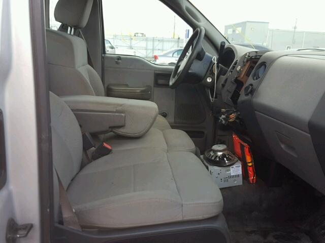 1FTRF12W67NA43638 - 2007 FORD F150 SILVER photo 5