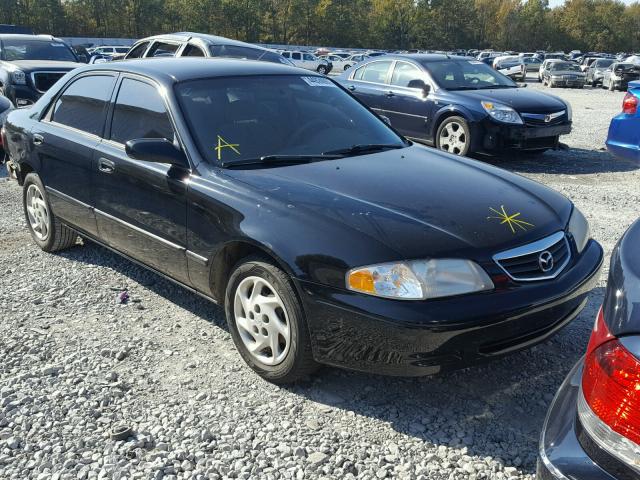 1YVGF22C615217325 - 2001 MAZDA 626 BLACK photo 1