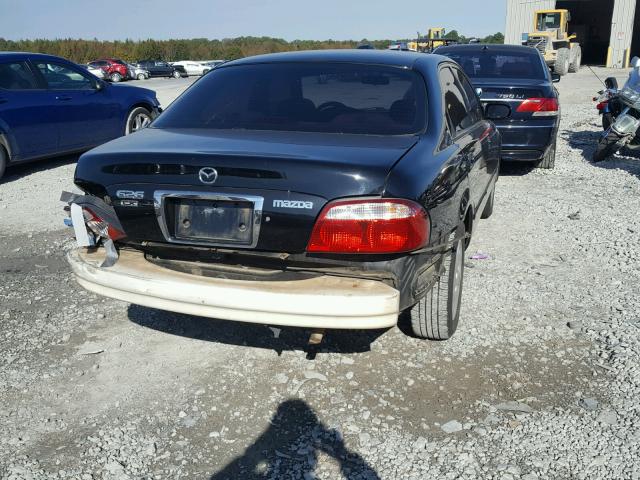 1YVGF22C615217325 - 2001 MAZDA 626 BLACK photo 4