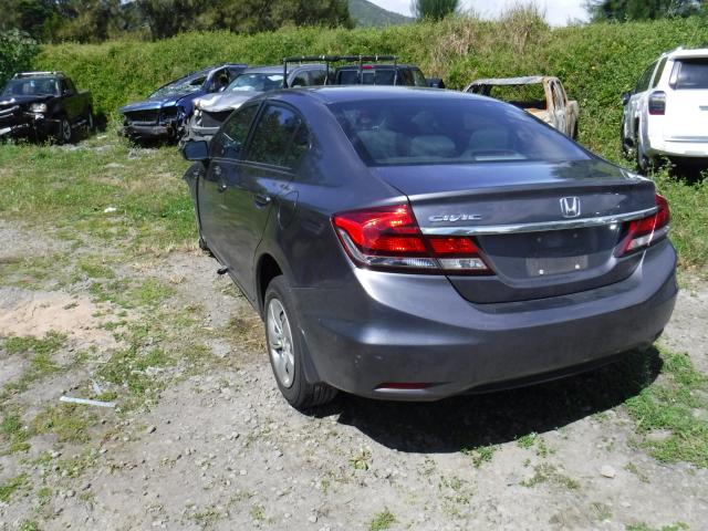 19XFB2F55FE116748 - 2015 HONDA CIVIC LX GRAY photo 3