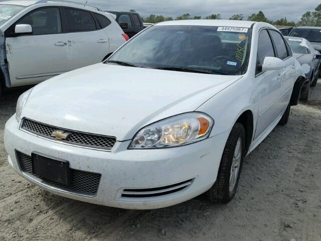 2G1WF5E35C1182062 - 2012 CHEVROLET IMPALA LS WHITE photo 2