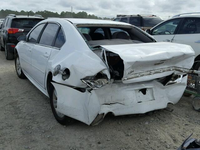 2G1WF5E35C1182062 - 2012 CHEVROLET IMPALA LS WHITE photo 3