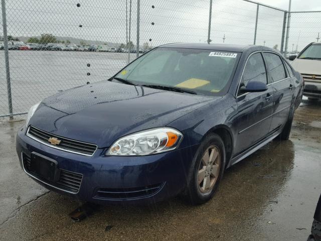 2G1WF5EK9B1167456 - 2011 CHEVROLET IMPALA LS BLUE photo 2