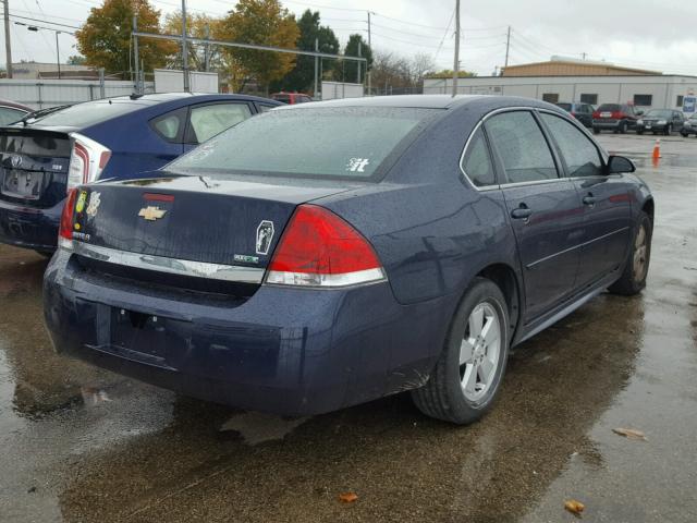 2G1WF5EK9B1167456 - 2011 CHEVROLET IMPALA LS BLUE photo 4