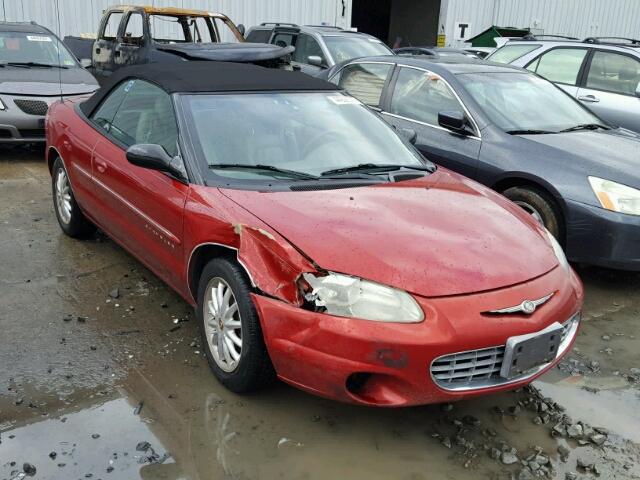 1C3EL55U71N700449 - 2001 CHRYSLER SEBRING LX RED photo 1