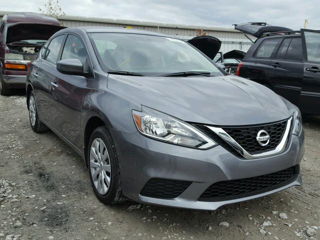 3N1AB7AP5HY328070 - 2017 NISSAN SENTRA S GRAY photo 1