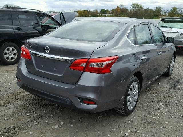 3N1AB7AP5HY328070 - 2017 NISSAN SENTRA S GRAY photo 4