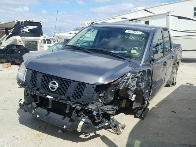 1N6BA0EK6DN314354 - 2013 NISSAN TITAN S GRAY photo 2