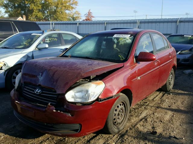 KMHCN46C39U359853 - 2009 HYUNDAI ACCENT GLS BURGUNDY photo 2