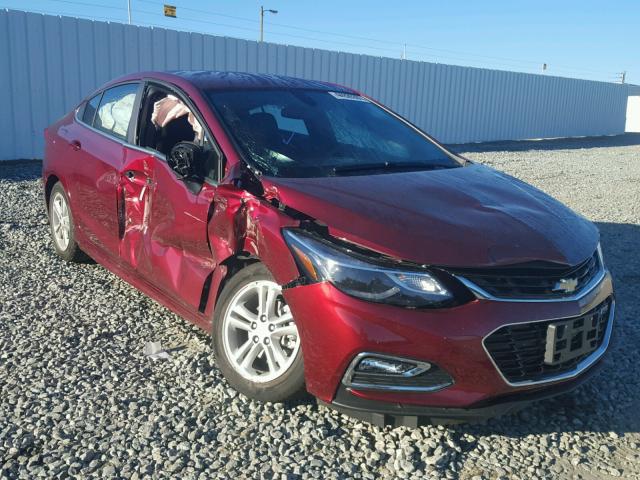 1G1BE5SM4G7274139 - 2016 CHEVROLET CRUZE LT MAROON photo 1