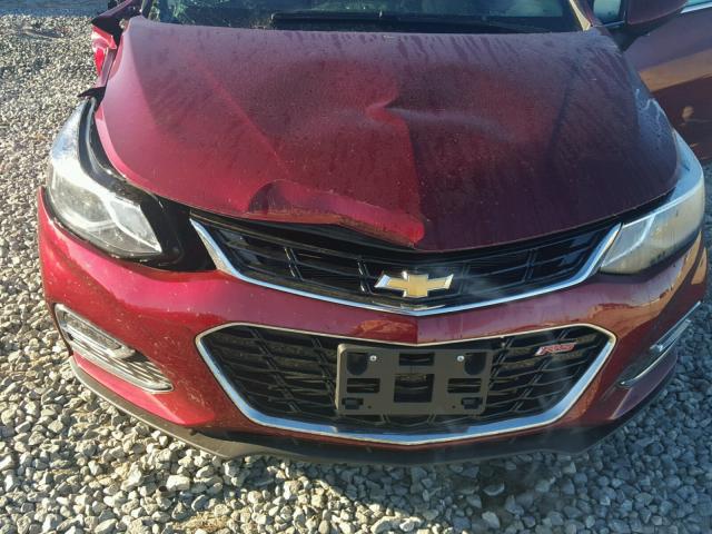 1G1BE5SM4G7274139 - 2016 CHEVROLET CRUZE LT MAROON photo 9