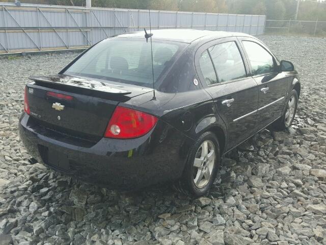 1G1AT58H397123338 - 2009 CHEVROLET COBALT LT BLACK photo 4